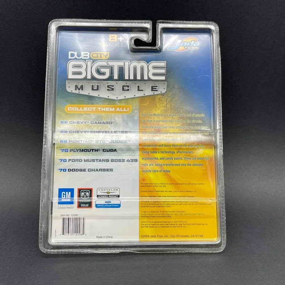 Jada Dub‎ City Bigtime Muscle 1970 '70 Plymouth Cuda 440 Car Yellow Diecast 1/64
